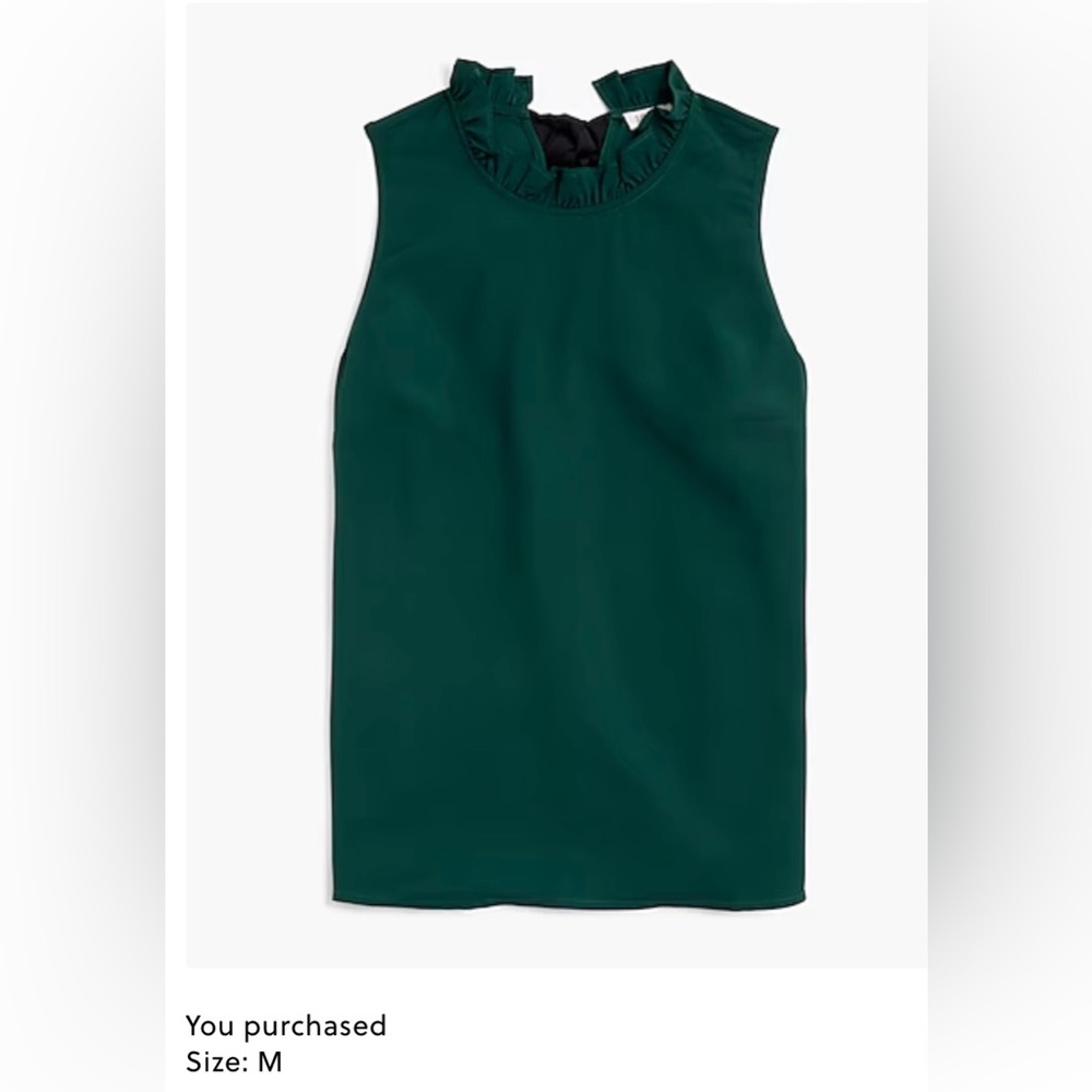 J. Crew Ruffleneck Bow Back Top